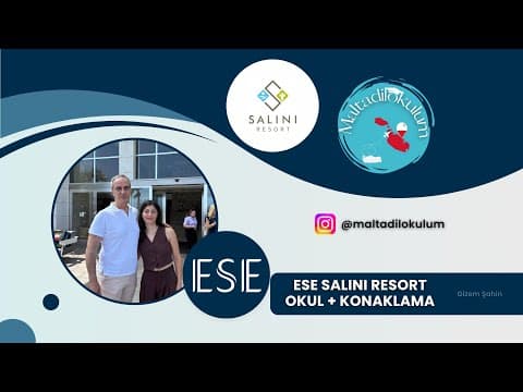 ESE Malta Yaz Okulu Konaklama YouTube video kapak görseli