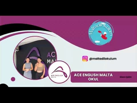 ACE Malta Tanıtım Videosu YouTube video kapak görseli