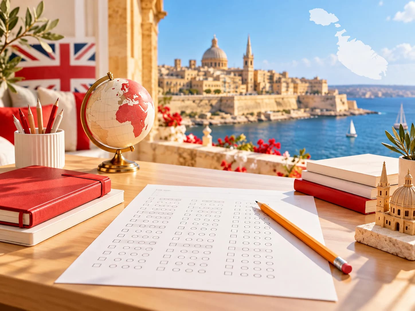 Malta Dil Okullarında Seviye Tespit Sınavı kapak görseli