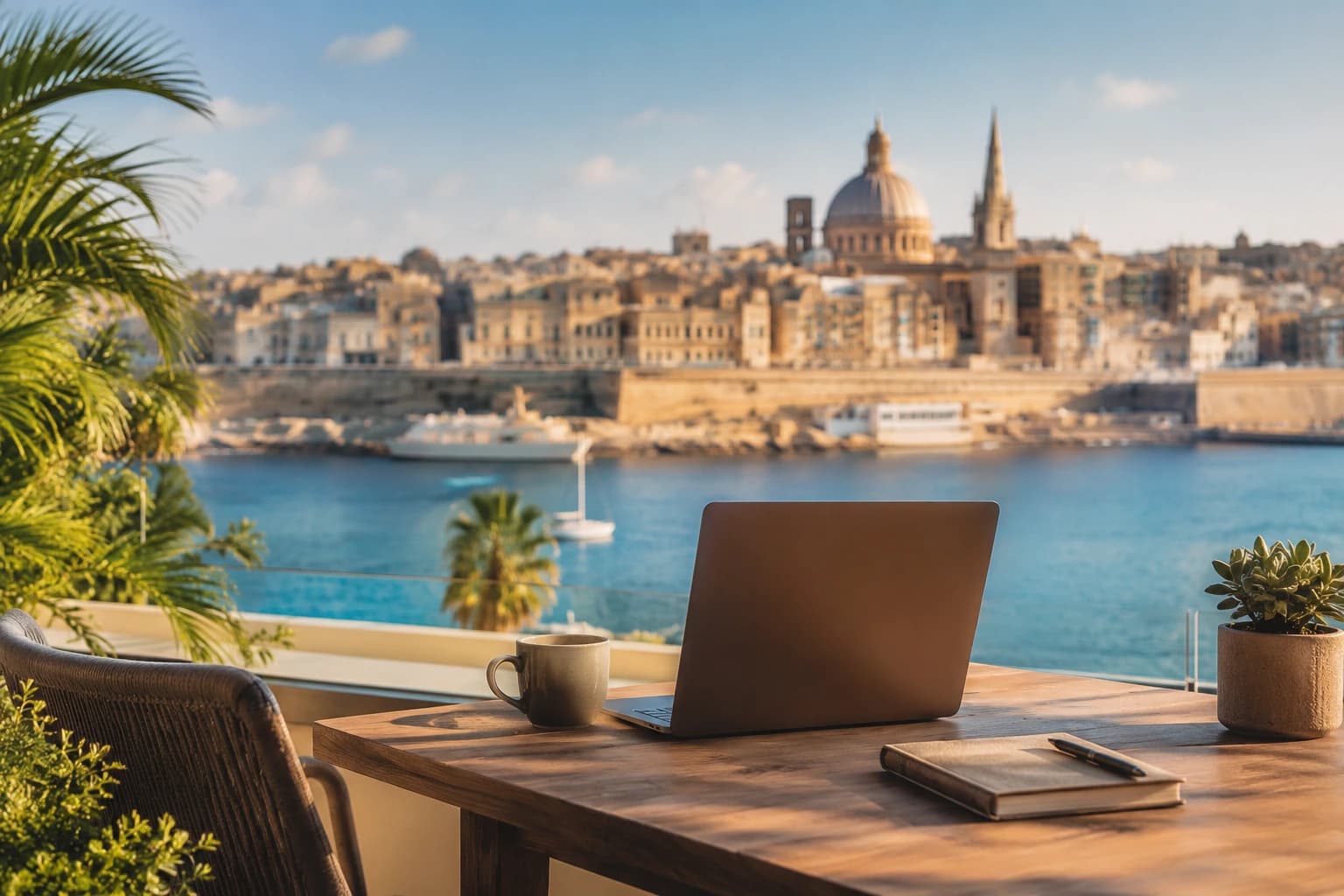 Malta'da Freelancer Olarak Çalışmak 2026: Vergiler, Kazançlar ve Kariyer Fırsatları kapak görseli